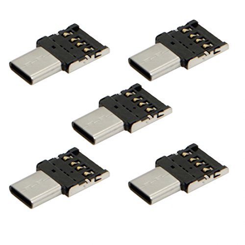 Chenyang Ultra Mini Type-C USB-C to USB 2.0 OTG Adapter 5pcs for Phone Tablet Cable Flash Disk