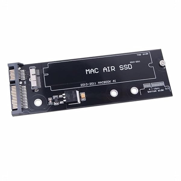 Chenyang 12+6 Pin SSD to SATA 22 Pin Adapter for 2010-2011 MacBook Air A1369 A1370 - Upgrade Your Hard Drive