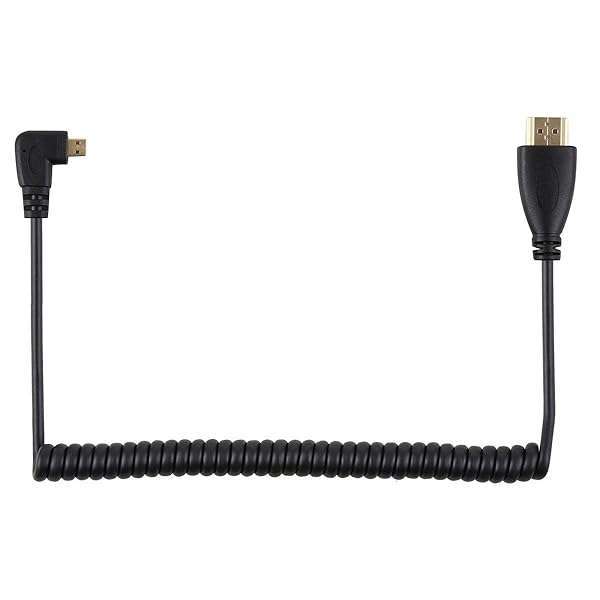 chenyang Chenyang 90 Degree Micro HDMI to HDMI Cable - Right Angled HDTV Connector for Phones, Tablets & Cameras