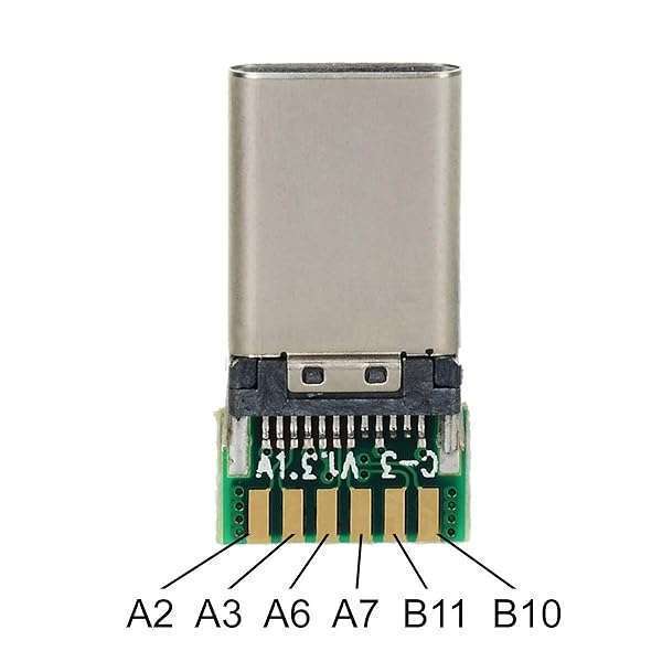 Chenyang USB C DIY Connector 24Pin Male Plug - USB 3.1 Type C Repair Adapter with PCB Board - Image 4