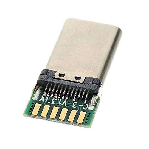 Chenyang USB C DIY Connector 24Pin Male Plug - USB 3.1 Type C Repair Adapter with PCB Board - Image 6