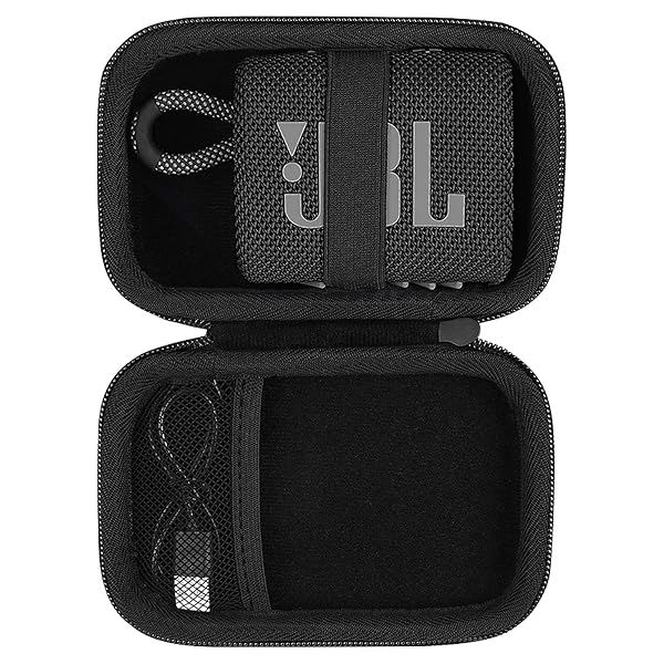 co2CREA Hard Carrying Case for JBL Go 4, Go 3 & Eco - Durable Black Speaker Protection