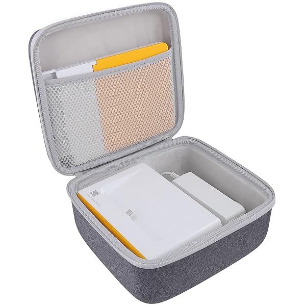 co2CREA Hard Case for KODAK Dock Plus 4PASS Instant Photo Printer 4x6 with Accessories Grey