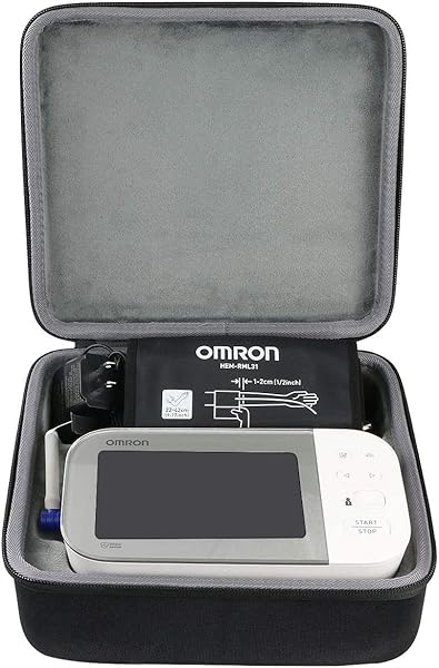 co2CREA Hard Case for OMRON Platinum BP5450 Gold BP5350 7 Series BP7350 10 Series BP7450 Upper Arm Blood Pressure Monitor Case Only