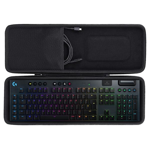 co2CREA Hard Travel Case Replacement for Logitech G915 Wireless Mechanical Gaming Keyboard (for G915 Full Size) - Image 2