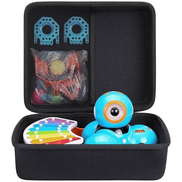 co2CREA Hard Travel Case for Wonder Workshop Dash Robot Dot Creativity Kit Xylophone Launcher Durable Protection and Easy Transport