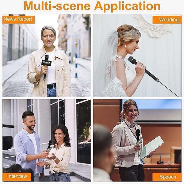 Comica Handheld Interview Microphone HRM-S: Best 3.5mm Cardioid Mic for Smartphones, Laptops & DSLRs - Image 8