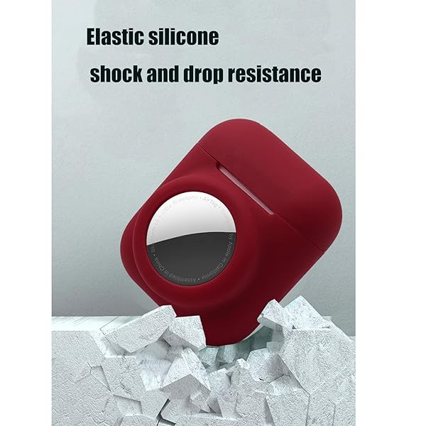 Glow in the Dark Airpods 1st 2nd Case with Airtag Holder 2 in 1 Anti-Scratch Anti-Fall Anti-Lost Cover Skin Glow Blue - Image 6