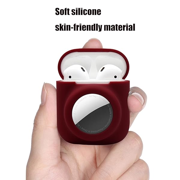 Glow in the Dark Airpods 1st 2nd Case with Airtag Holder 2 in 1 Anti-Scratch Anti-Fall Anti-Lost Cover Skin Glow Blue - Image 7