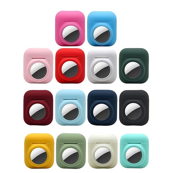 Glow in the Dark Airpods 1st 2nd Case with Airtag Holder 2 in 1 Anti-Scratch Anti-Fall Anti-Lost Cover Skin Glow Blue - Image 9