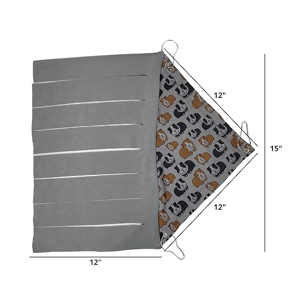 Corner Fleece Forest Curtain Hideout for Guinea Pigs and Small Pets Cozy Accessory and Toy - Image 4