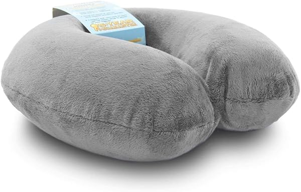 Comfortable Memory Foam Travel Neck Pillow with Washable Cover - Essential Airplane Accessory for Neck Pain Relief & Sleep - Image 12