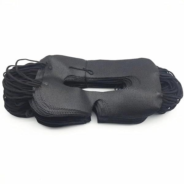 100 Pack Disposable VR Mask Sanitary VR Eye Covers VR Mask for VR Face Mask,Virtual Reality Face Mask Compatible with HTC Vive Pro/PS VR/Gear VR/Oculus Rift Go e altre cuffie Most vr Headset (Black)