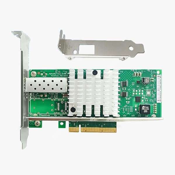10Gb Ethernet Card with SFP+ Port for Intel X520-DA1 - PCIe x8 NIC for Windows, Linux & VMware