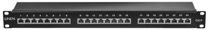 Buy LINDY 24-Port Cat.6 STP Patch Panel 1U - High-Quality Networking Solution