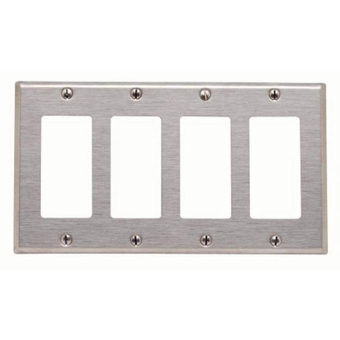Leviton 84412-40 SS WP 4G Decora Standard Size Non-Magnetic Outlet - High-Quality Image & Specs