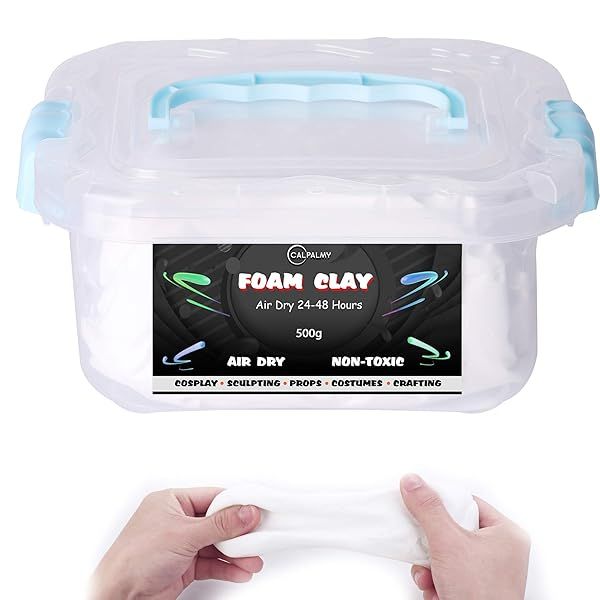 1.1lb High-Density Moldable Cosplay Foam Clay - Perfect for Intricate Designs, Air Dries for Easy Cutting & Shaping