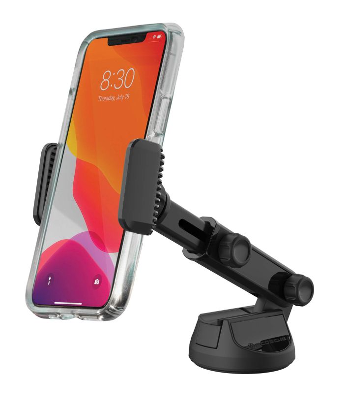 Scosche UH4WDEX2-SP Extendo Mount: Best Car Phone Holder for Windshield & Dashboard with Adjustable Arm