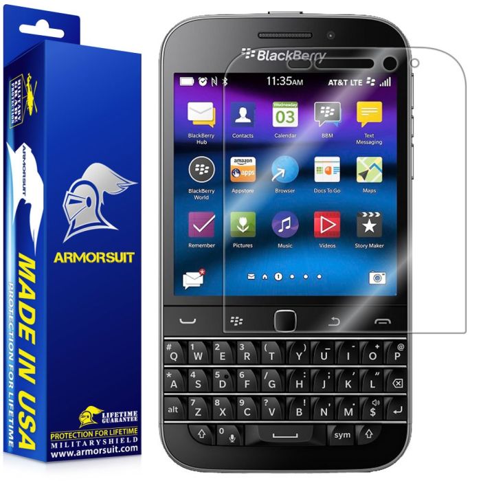 ArmorSuit MilitaryShield Screen Protector for BlackBerry Classic - Max Coverage Anti-Bubble HD Clear Film