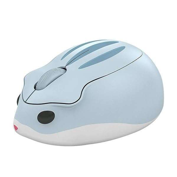 Buy Cute 2.4GHz Wireless Hamster Mouse - Quiet, Portable, 1200DPI USB for PC & Mac - Perfect Gift for Kids & Girls (Blue)
