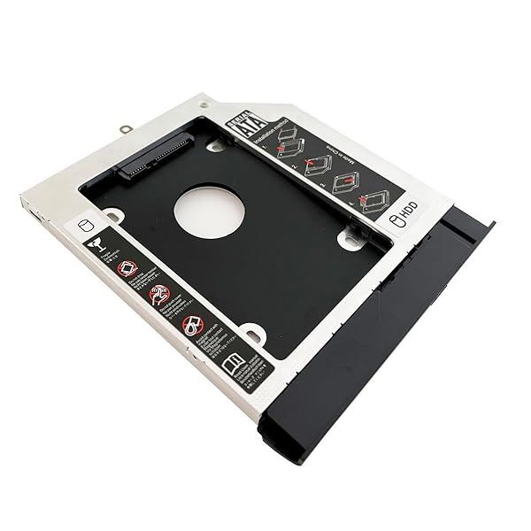 2nd HDD SSD Caddy Tray for Lenovo Ideapad 110-15ISK/IKB & TianYi 310-15 - Metal Bracket & Bezel Included