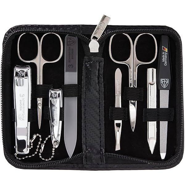 3 Swords Germany Manicure Pedicure Set Kit for Professional Nail Care and Grooming