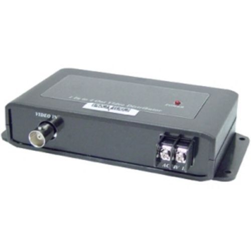 Speco VIDDIST Video Distribution Amplifier: 1 Input to 4 Output BNC Splitter for High-Quality Signal Distribution