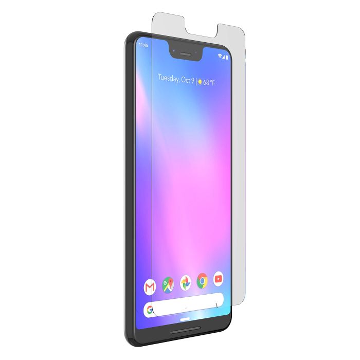 ZAGG InvisibleShield Glass+ VisionGuard: Eye Protection & Case-Friendly Screen Guard for Google Pixel 3XL