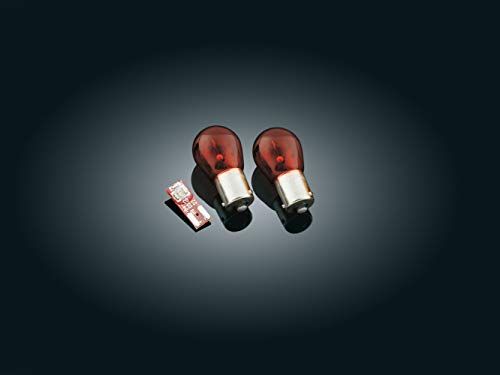 Upgrade Your Harley: Kuryakyn 4995 Rear Turn Signal & Fender Tip Lens Kit (1986-2017) - Red Lights with Smoke Lens