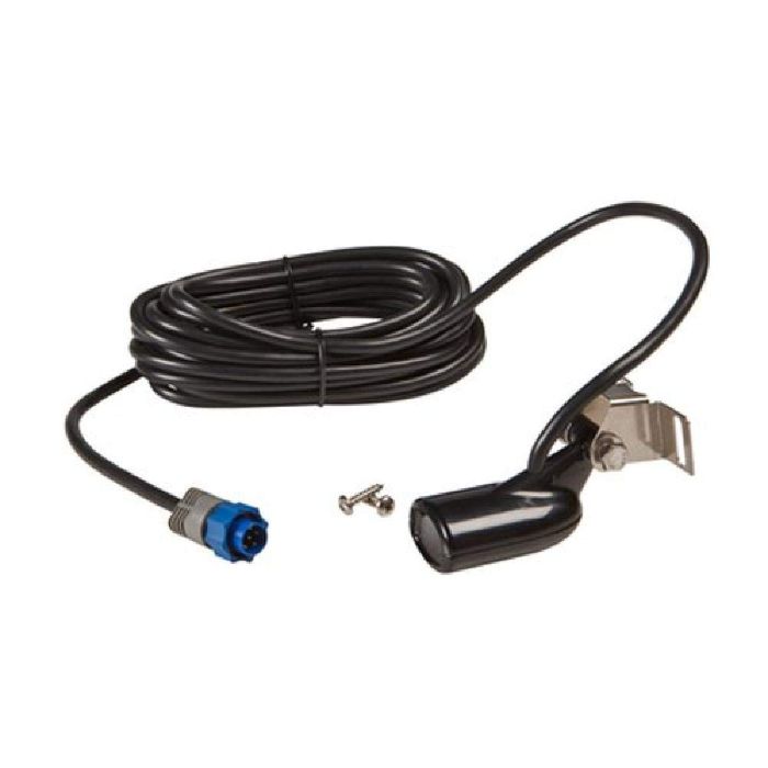 Lowrance 000-0106-72 Transom-Mount Skimmer Transducer 83/200 kHz with Temp Sensor - Black