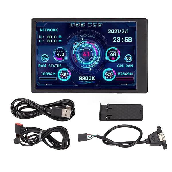 3.5 Inch IPS USB Mini Screen AIDA64 PC CPU Data Monitor Multifunctional Computer Temperature Monitor for System Performance