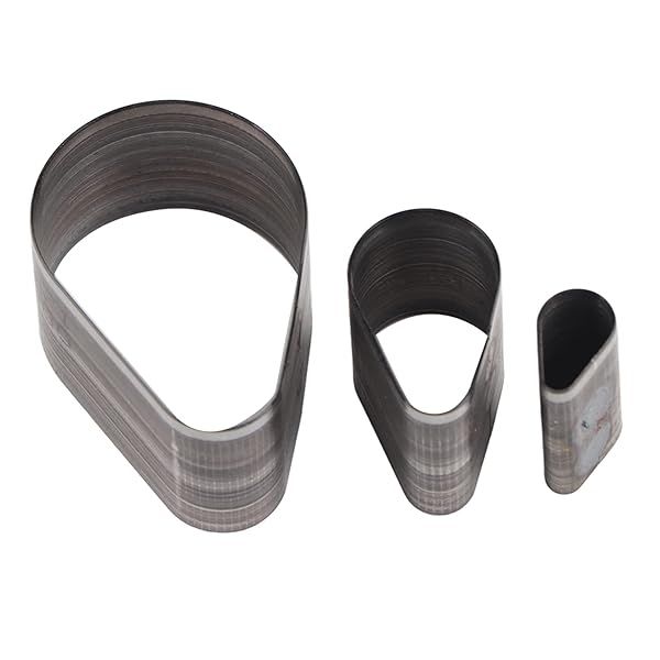 3pcs Leather Craft Cutting Tool Kit - Heart, Drop & Pentagram Steel Punch Molds