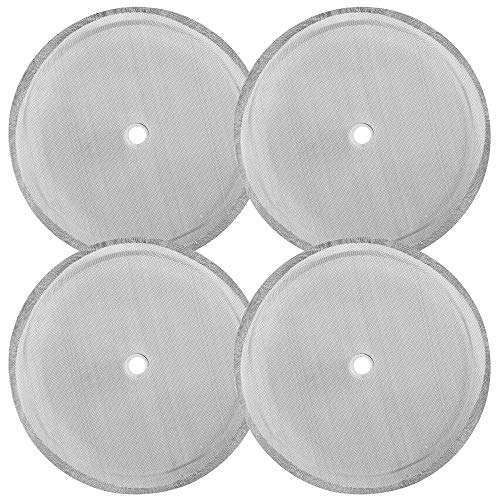 Top 4 Inch Stainless Steel French Press Replacement Filter Screens - 4 Pack for 1000ml/34oz/8 Cup Coffee Makers