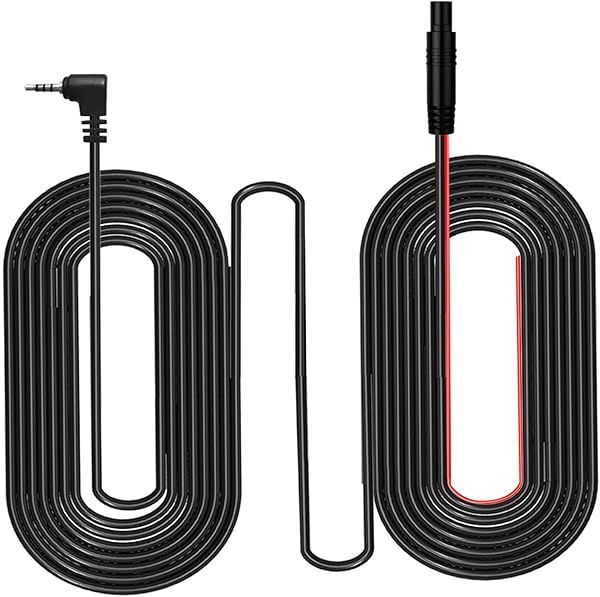 4 Pin Dash Cam Cable 65 Ft 2.5mm Male to 4 Pin Backup Camera Cord Ultra Long Cable with Reverse Trigger for Trucks RVs Trailers and More