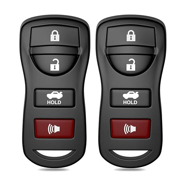 4 Button Car Keyless Entry Remote Key Fob Fits for Nissan 350Z Altima Armada Maxima Murano Pathfinder Sentra Versa Quest Infiniti QX56 EX35 FX35 FX45