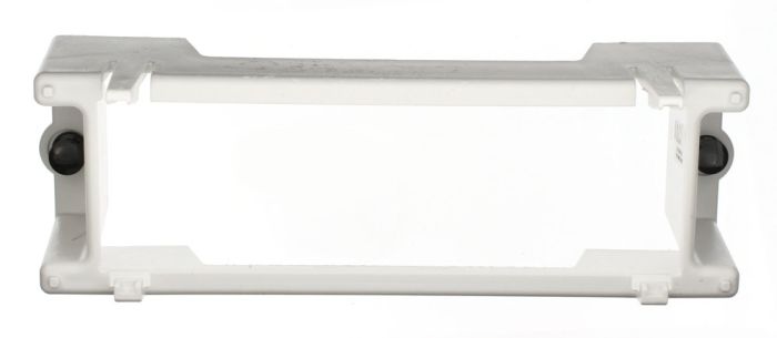 Leviton 47612-SBK WH Single Plastic Bracket - Empty | Durable & Versatile Mounting Solution