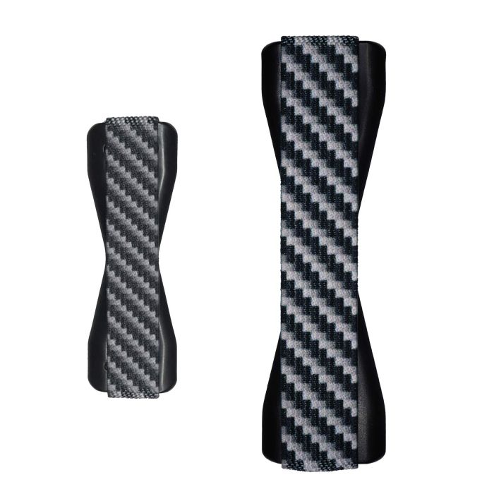 LOVEHANDLE Carbon Fiber Duo Grip: Elastic Phone & Tablet Strap for Ultimate Comfort - LH01XL-Carbon1