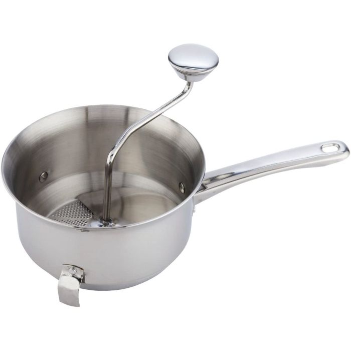 Norpro Silver Multi-Purpose Food Mill - 2 Qt Stainless Steel Kitchen Essential