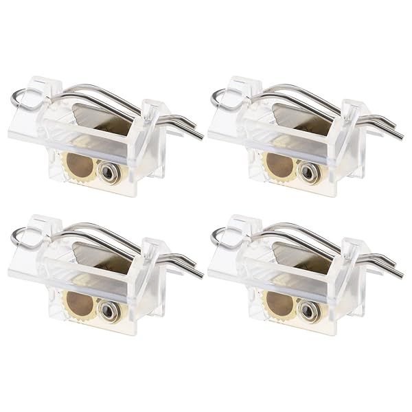 ECSiNG 4PCS Blinds Cord Lock Blinds Helper Mechanism Spare Parts Window Blinds Components Home Furniture Decor Accessories Transparent