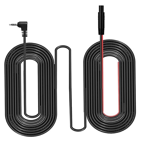 YQMAJIM 5 Pin 23 Ft Dash Cam Extension Cable with Trigger for Backup Camera & Reverse Car Recorder