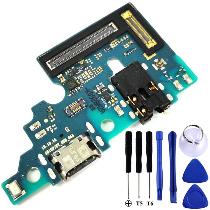 Galaxy A51 USB Charging Port Flex Cable Replacement - Type C Connector Repair Kit for Samsung A51 (SM-A515F) with Tools
