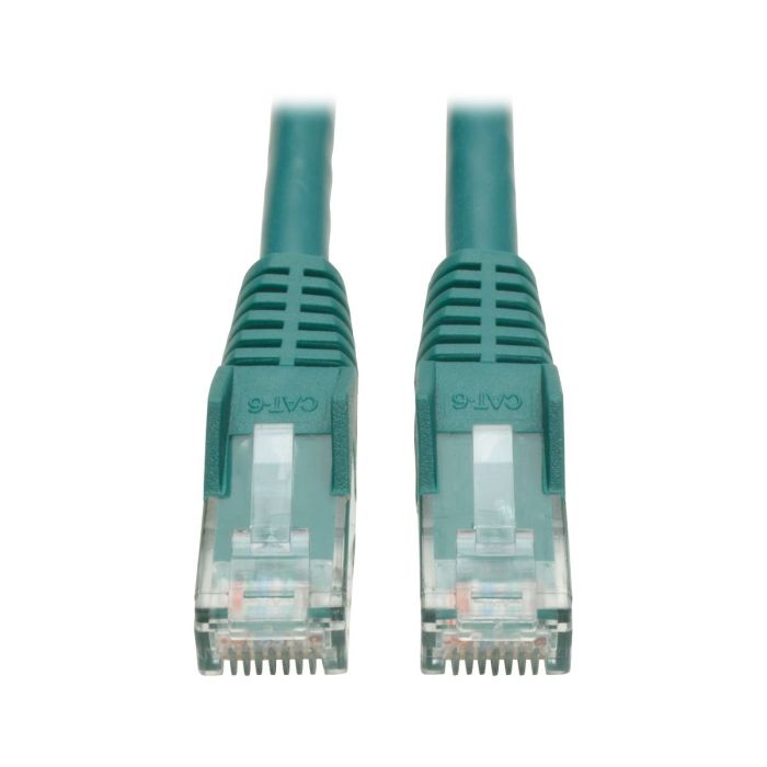 Tripp Lite 14-ft Cat6 Gigabit Snagless Patch Cable (RJ45 M/M) - Green for Fast Networking