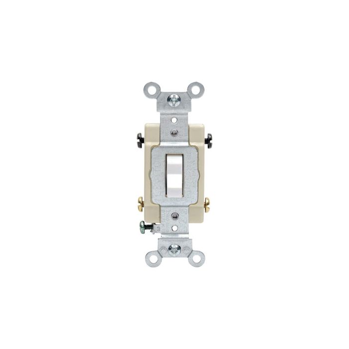 Leviton S02-CS415-2WS White 4-Way AC Quiet Toggle Switch - Commercial Grade Quality