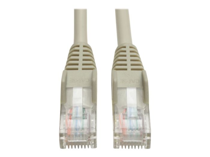 Tripp Lite Cat5e 350MHz Snagless Patch Cable 100ft - Gray RJ45 Ethernet Cable for Fast Networking