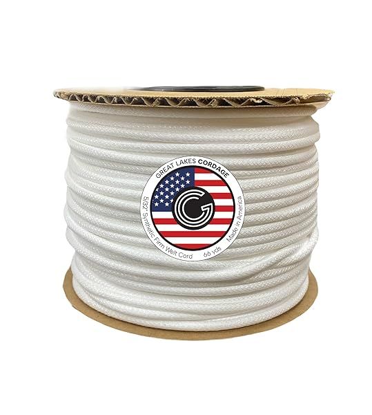 5/32 Inch Firm Synthetic Upholstery Welt Cord Braided 66 Yards for Durable Upholstery Projects