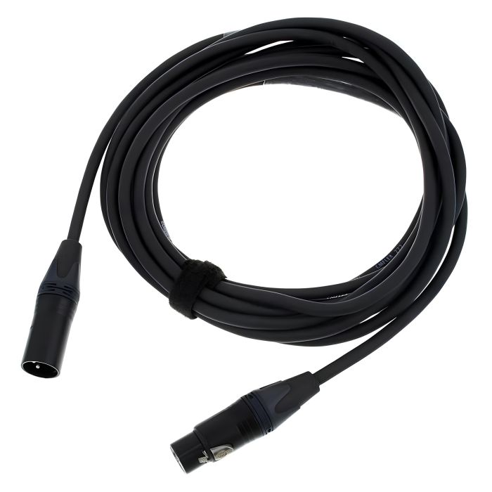 Cordial Peak CPM 5 FM 5m XLR Black Audio Cable - High-Quality 3-Pin Connection for Superior Sound