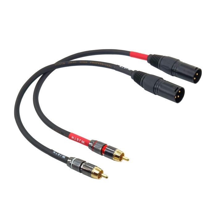 High-Quality Suanqi RCA to XLR Cable - 3FT 2Pack, 4N OFC 20AWG Shielded for HiFi Audio
