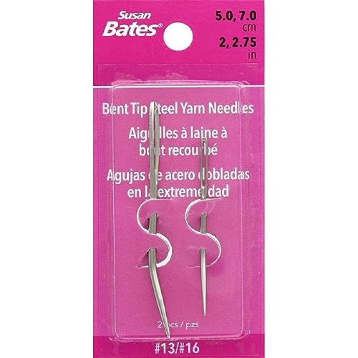 Buy Susan Bates Bent Tip Steel Needles #13 & #16 - Perfect for Knitting & Crochet