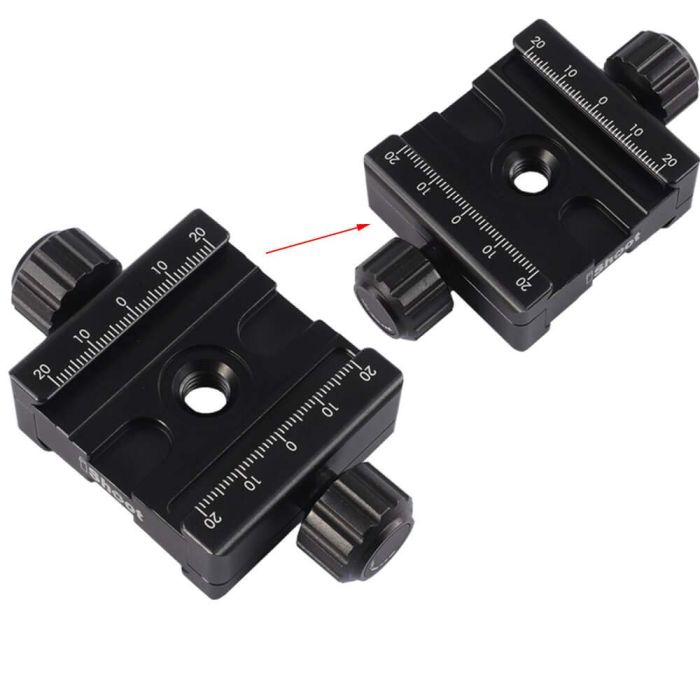 iShoot Metal Double-Sided Clamp IS-SJZ50: Quick Release Plate for ARCA-Swiss Cameras