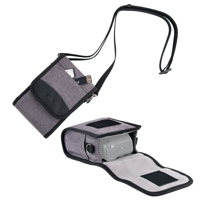 KIWIFOTOS Compact Camera Case for Sony ZV1F, RX100, Canon G7X & Ricoh GR III - Pouch Bag with Removable Shoulder Strap